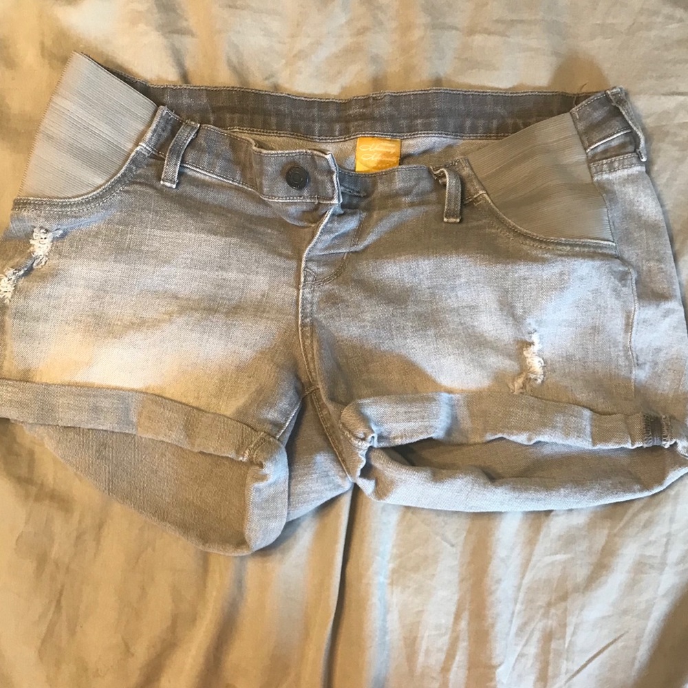 Side Panel Maternity Shorts